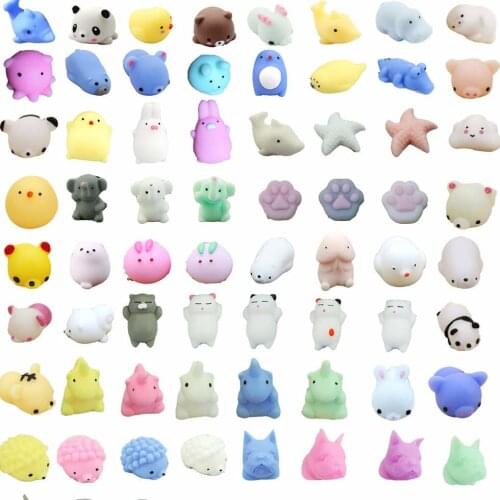 Toys Hot Kawaii Pack Fidget Cute Animals Squishy Anti stress Toy Adult Mochi Rising Antistress Hand Children Stress Relief Toys