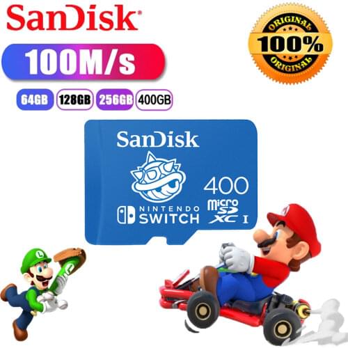 SanDisk Nintendo Switch TF card 64GB 128GB MicroSDXC Class10 U3 U1 SDXC UHS-I 256GB Memory Cards