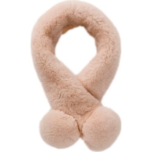 Dyed real rabbit fur Scarf Accessories Rex Rabbit Scarf Rex Rabbit Fur Grey Fur Scarf Long Men Women Lady Boys Girls Mother