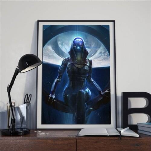 Mass Effect Tali Wallpaper Wall Art Canvas Posters Prints Painting Salon Wall Pictures For Bedroom Modern Home Decor Accessories