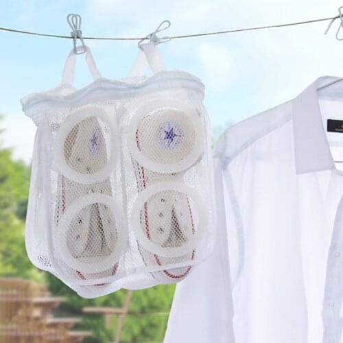 Lazy Shoes Washing Bags With Zip Laundry Bag Dry Shoe Home Organizer Mesh Laundry Bag Underwear Bra Shoes Airing Dry Tool