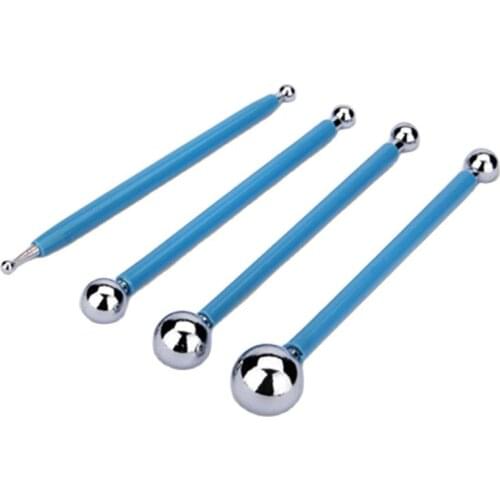 4pcs/set DIY Stainless Baking Cake Tools Fondant Decorating Modelling Home Bar Party Tool Sets D995