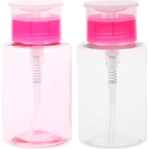 Nail Art Equipment 160ml Empty Pump Dispenser Liquid Gel Polish Remover Clean Bottle For Nail Art