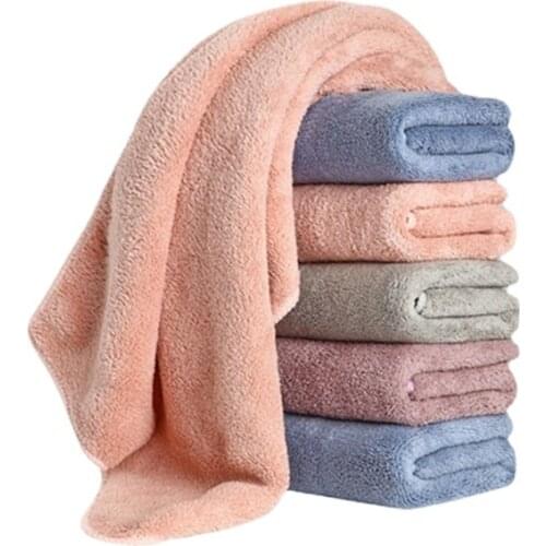 Super Absorbent Large Towel Face/Bath Towel Thick Soft Bathroom Towels Comfortable Beach Towels 4 Colors In Stock