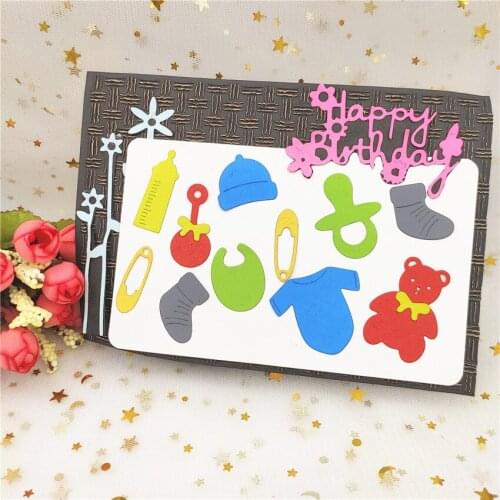 Cutting dies Baby suit crafts paper die-cutting /DIY embossing, Easter and New Year