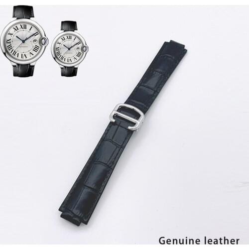 Watch accessories leather strap Women for Cartier blue balloon watch band Leather watch strap Buckle Watch Accessories Belt