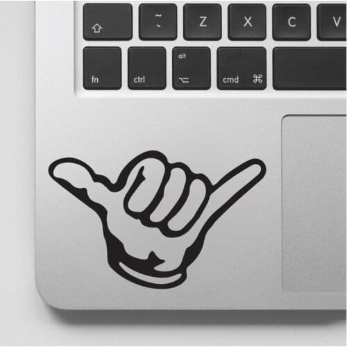 Surprising With The Appearance Of A Finger Six Laptop Computer Decal And Graphics Removable Art Vinyl Sticker GA158