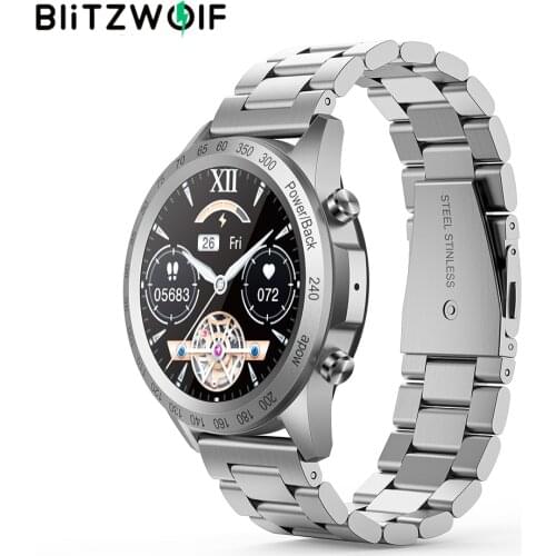 BlitzWolf BW-HL4 Smart Watch Smartwatch Men 24/7 Heart Rate Blood Pressure 300mAh Wristband Smart Watch for Android iOS Phone