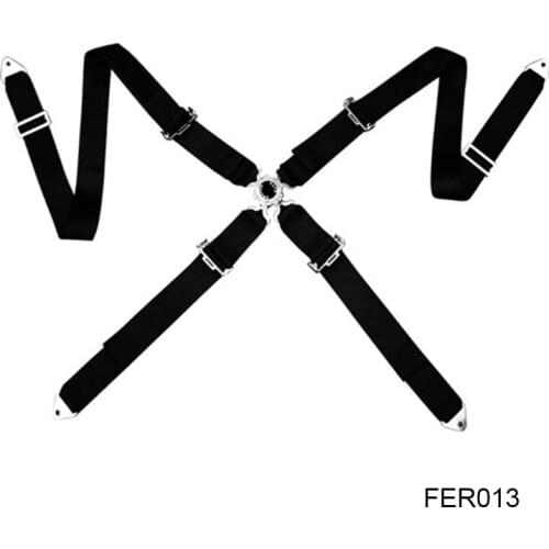 Universal 4 Point 3 Inches Black Color Seat Belt For Racing Car FER013