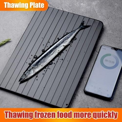 Magic Defrosting plates for Food Fast Defrost food tray Thawing Plate Board for Kitchen Steak Meat Settlement Area Gadgets tools