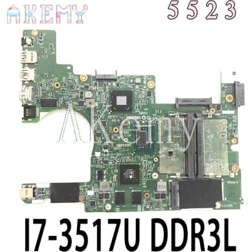 High quality GNR2R For DELL Inspiron 5523 Laptop Motherboard CN-0GNR2R SR0N6 I7-3517U DDR3L N13P-GV2-S-A2 Fully Tested