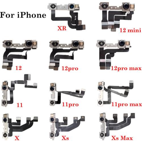 Front Camera Flex Repair Parts For iPhone X XR XS MAX 11 Pro Max Facing Small Camera Light Proximity Sensor Replacement Parts