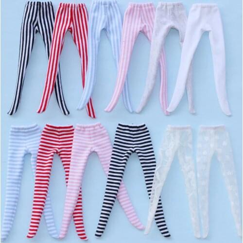 1PCS Dolls Clothing Stripe Tight Pantyhose for Blyth, Pullip, Licca, 1/6 BJD, Middle Blyth Doll Clothes Accessories