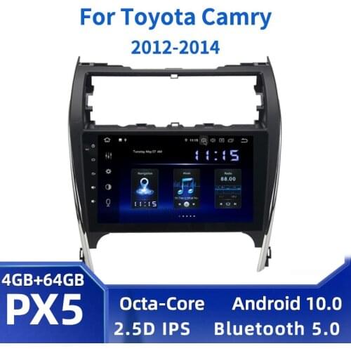 10.2" Android 10.0 Car Radio for Toyota Camry 2012 2013 2014 US&Mid-East version Multimedia 8-Core 4GB+64GB GPS Navi IPS screen