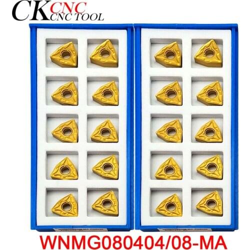 10pc WNMG080404-MA WNMG080408-MA CNC Carbide Inserts machine cutting tools Milling cutter High quality Replaces UE6020 For steel