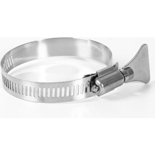 4pcs/lot 304 stainless steel hose clamp with handle American clamp fixed pipe clamp water pipe clamp Worm Drive Hose Clamp