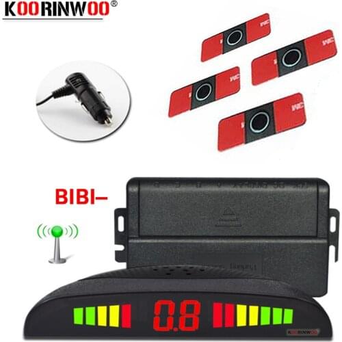 Koorinwoo 2.4G Car LCD Display Flat Sensors 16.5 Parking Sensor Safety System Parkmaster Backlights Radars Parking Accossories