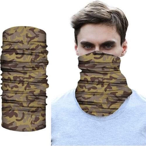 1PC Camouflage Print Unisex Bandana Face Cover Protect Foggy Haze Anti-Spitting Protective Face Scarf Cycling Dustproof Buffs