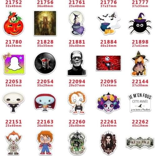 Free shipping 30 pcs planar resin ribbon halloween resin pr21752