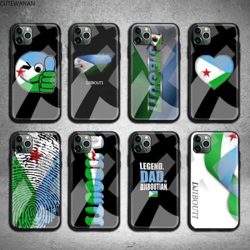 Djibouti flag Phone Case Tempered Glass For iPhone 12 11 Pro Max Mini XR XS MAX 8 X 7 6S 6 Plus SE 2020 cover