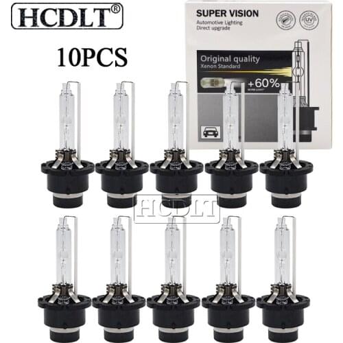 HCDLT 10PCS HID Xenon D2S D4S D2R D4R 55W 5000K Auto Car Light Headlamp Bulb White 6000K 4300K 8000K 35W HID D2S D4S Xenon Bulb