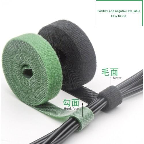 10mm/15mm/20mm width 10mm/15mm/20mm length 5m Velcro cable tie back-to-back cable management belt Data cable storage
