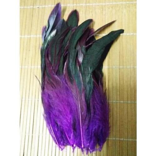 Hot! Sale 20pcs / lot high quality purple pheasant feather, 5-7 "/ 12-18cm DIY jewelry accessories, wedding decorations