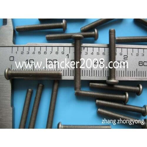 M3*20 22 24 25 30 40 Hexagon socket round/button head titanium screw Gr2