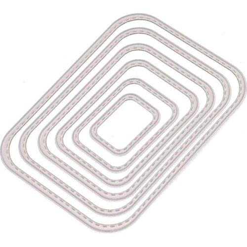 Rectangular Frame Metal 2021 New Metal Cutting Dies Stencils for DIY Scrapbooking Album Decorative Embossing Paper