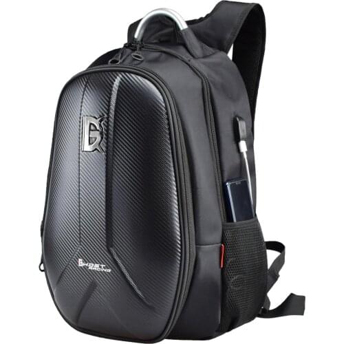 Motorcycle Helmet Bag Backpack Racing Travel Luggage Hard Shell