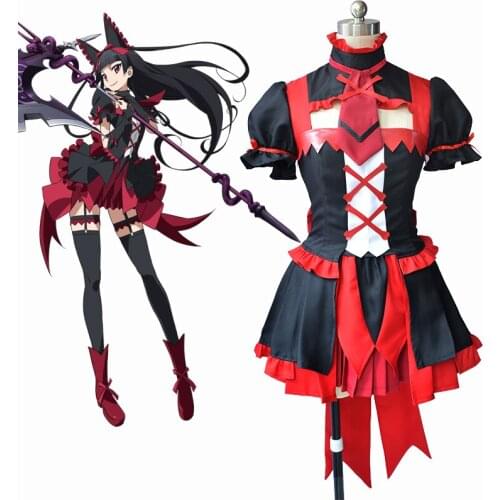 GATE Rory Mercury Cosplay short sleeve Dress SUniform Outfit Anime Rori Mākyurī Cosplay Costume