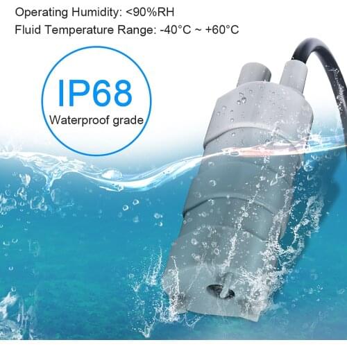 1000-1500L/H High Lift DC Submersible Water Pump 12V Fish Tank Brushless Booster Pump Pond Aquarium Submersible Pump Well Pump