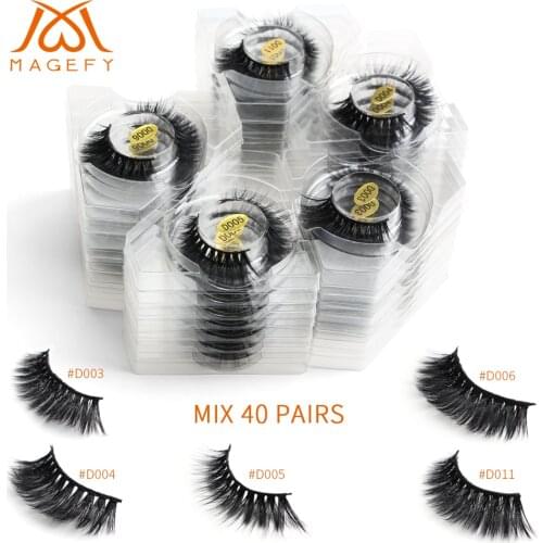 Wholesale Eyelashes 20/30/40/50/100 pairs 3d Mink Lashes Natural False Eyelashes Mink Fake Lashes Makeup Dramatic Eye Lashes