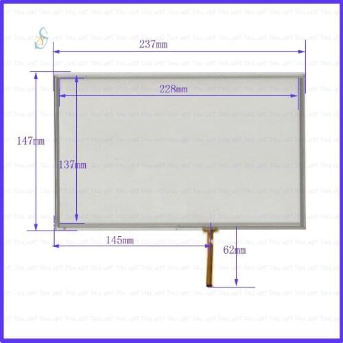 ZhiYuSun 2PCS/Lot 237*147 10.4inch 4 lines Resistive touch screens 237mm*147mm screen free shipping GLASS thickness is 2mm