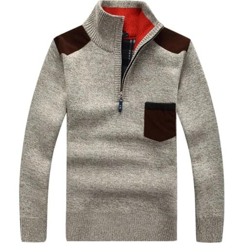 SHABIQI Men's Pullovers With Zip