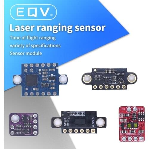 VL53L0X VL53L1X Time-of-Flight (ToF) Laser Ranging Sensor Breakout 940nm GY-VL53L0XV2 Laser Distance Module I2C IIC 3.3V/5V