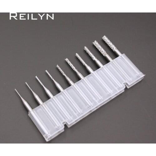 0.5mm-3.175mm 5pc 10pc PCB Milling Cutter Carbide End Mill CNC Cutter Mini Drill Bit Tungsten Carbide Router PCB Routering Tool