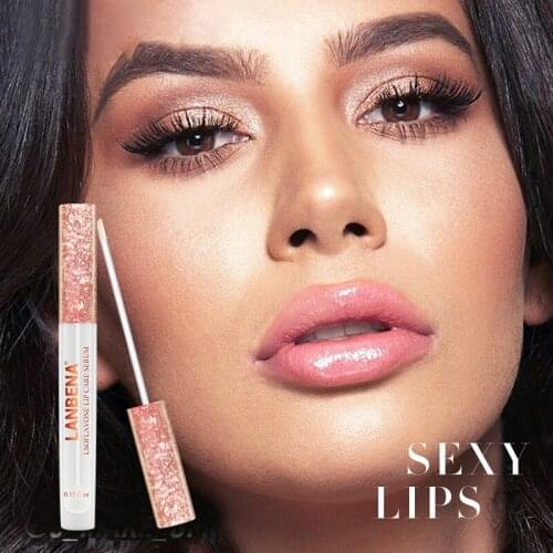 1pc Plump Lips Moisturizing Lip Gloss Plumper Lip Enhancer 3D Sexy Volume Glossy Lip Dye Nude Lipstick Makeup Glaze Beauty