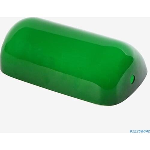 Green GlassBankers Bright Lamp Cover Bankers Lamp Glass Shade Cased Replacement lampshade