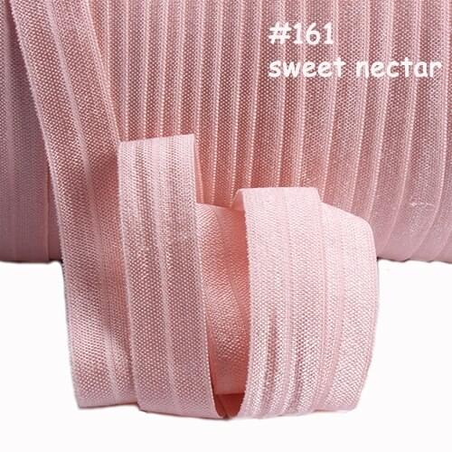 100yards/lot) wholesale good quality new soft nylon shinny fold over elastic