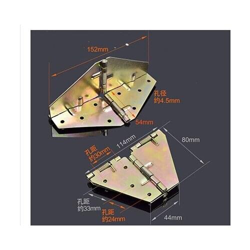 2Pcs/Lot Sturdy Desk Dining Table Top Flap Extention Cross Folding Leaf Hinge Support With Spring