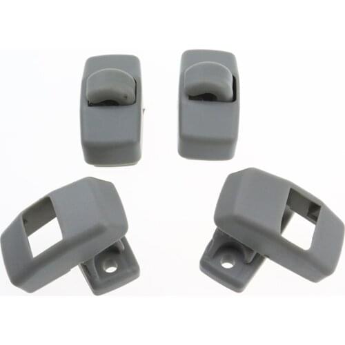 3B0857561B 3B0857561BY20 Qty 4 Car Sun Visor Hook Clip Bracket Hanger Fit for VW Golf Jetta Passat B5 B6 Polo EOS Seat Touran