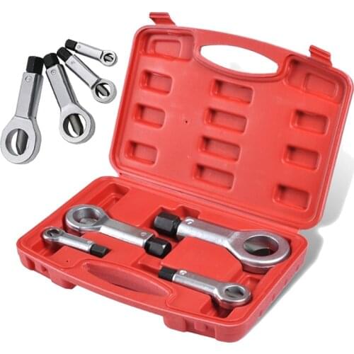 4PCS 9-27mm Nut Splitter Cracker Remover Extractor Tool Nut Splitter Remover Rusty Cutter Tool Steel Wrench Hex Spanner DZ211