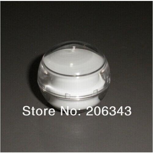 5g ACRYLIC white ball jar ,cosmetic container,,cream jar,Cosmetic Jar,Cosmetic Packaging