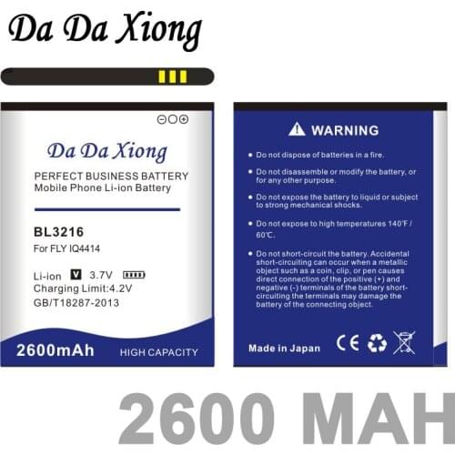 Da Da Xiong 2600mAh BL3216 Battery for FLY IQ4414 battery