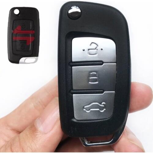 Modified Car Remote Key Case Fob For Emgrand 7 EC7 EC715 EC718 Emgrand7 EC7-RV EC715 EC718-RV 2/3 Buttons Flip Folding key shell