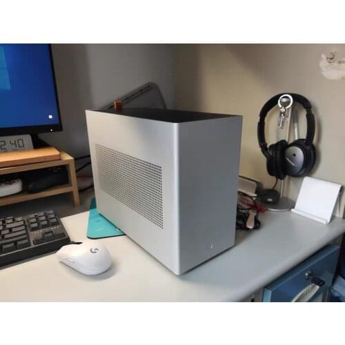 CNC process of ghost S1 240 water cooled itx A4 aluminum alloy desktop chassis