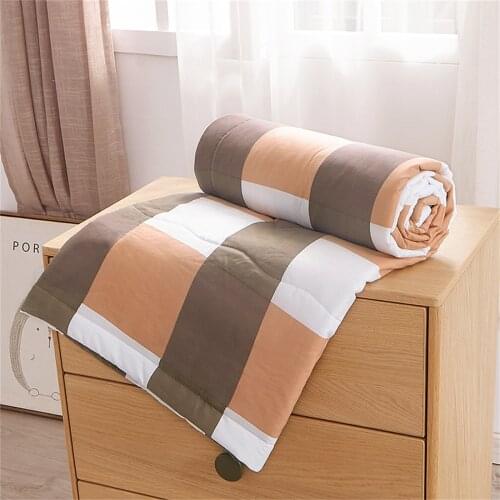 Grade Knitted Cotton Summer Child thin Quilt boys and girls fresh student dormitory summer air conditioner quilt comforter