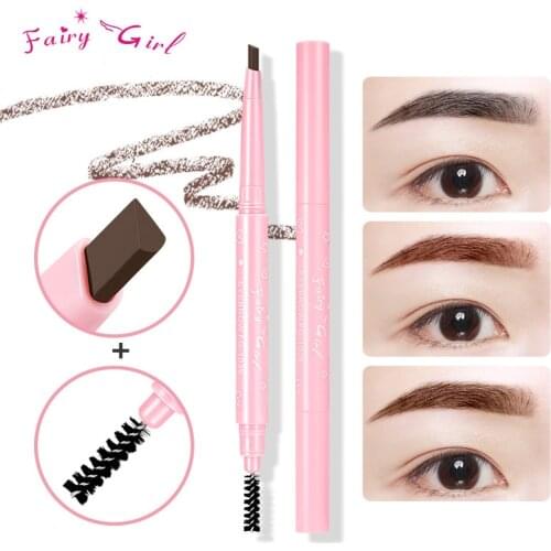 Fairy Girl Eyebrow Pencil Waterproof Long-lasting Non-marking Double-headed Eyebrow Powder Eyebrow Cream Makeup Cosmetics TSLM1