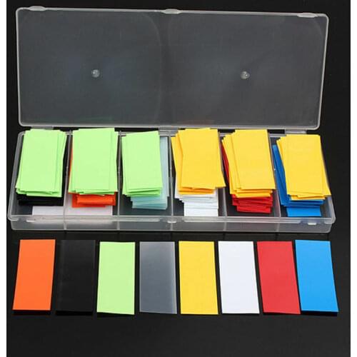 280pcs/box PVC Heat Shrink Tubing Tube Wrap Kit 8 Colors With Case For Li ion 18650 Battery